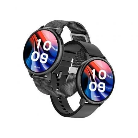 SPC Smartee Duo Classic 9652N Smartwatch - Pantalla AMOLED 1.43", Frecuencia Cardíaca, SpO2, +100 Deportes, Llamadas Bluetooth, Batería 8 Días, IP68, Negro, Incluye Correa Extra SPC Smartee Duo Classic 9652N Smartwatch - Pantalla AMOLED 1.43", Frecuencia Cardíaca, SpO2, +100 Deportes, Llamadas Bluetooth, Batería 8 Días, IP68, Negro, Incluye Correa Extra